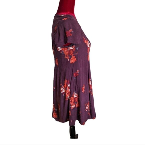 Silence and Noise Urban Outfitters Purple Floral Dress Size Small - Picture 4 of 7